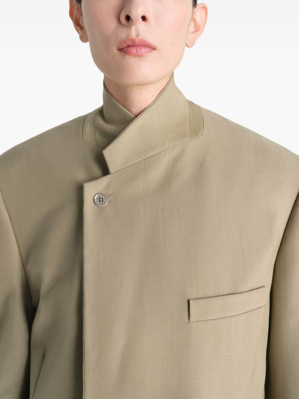 Giacca sartoriale doppiopetto in beige Lemaire - donna 