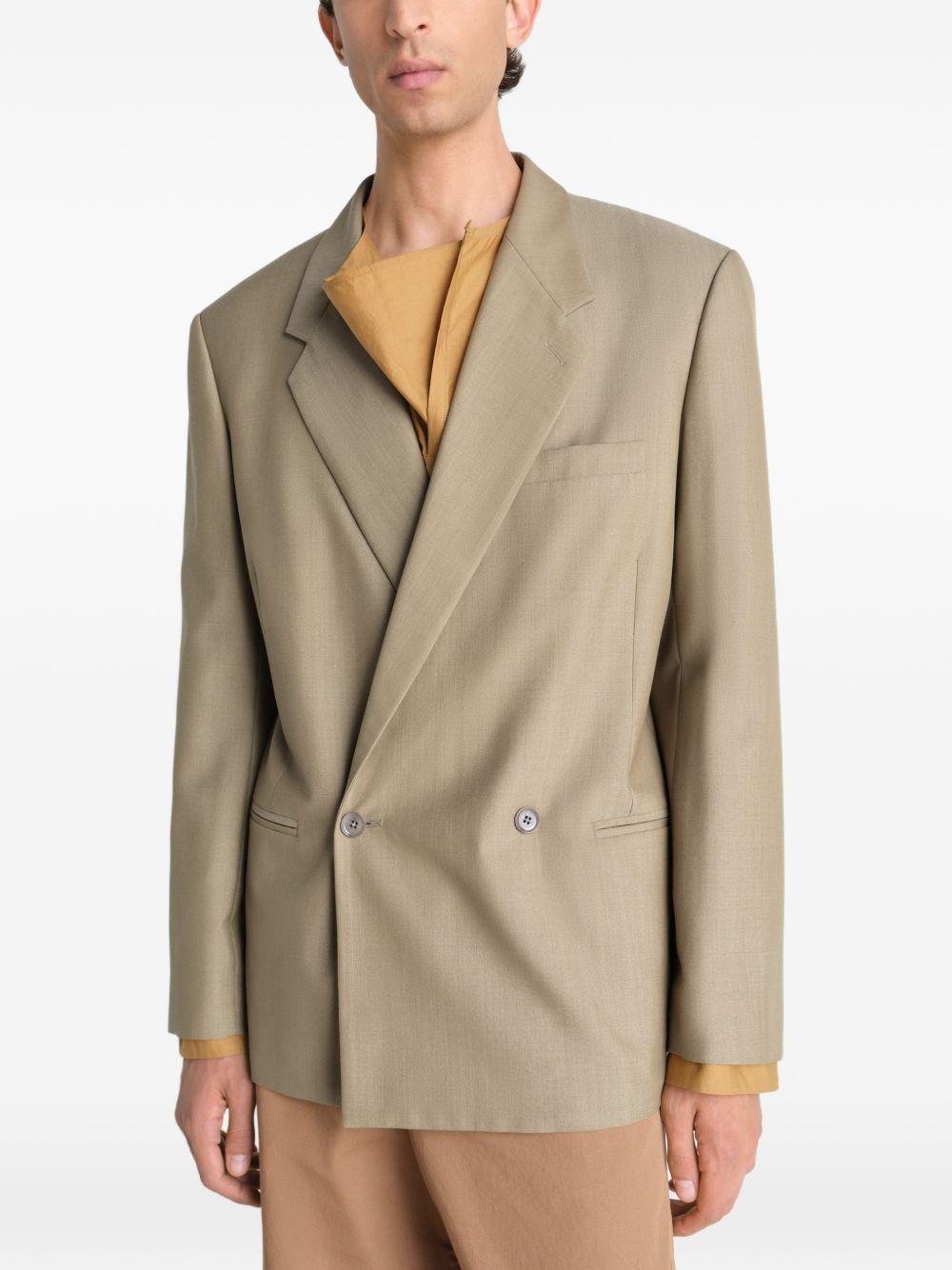 Giacca sartoriale doppiopetto in beige Lemaire - donna 