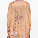 Camicia Patience a fiori in rosa pesca Zimmermann - donna 