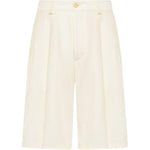 Shorts con bottone in bianco Laneus - uomo 