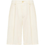 Shorts con bottone in bianco Laneus - uomo 