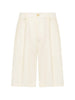 Shorts con bottone in bianco Laneus - uomo