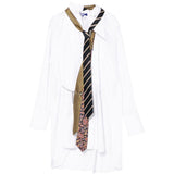 Camicia con dettaglio cravatte in bianco Junya Watanabe MAN - uomo 