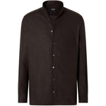 Camicia Di Lino Oasis in marrone Zegna - uomo 