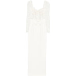 Abito lungo in pizzo bianco Alessandra Rich - donna 