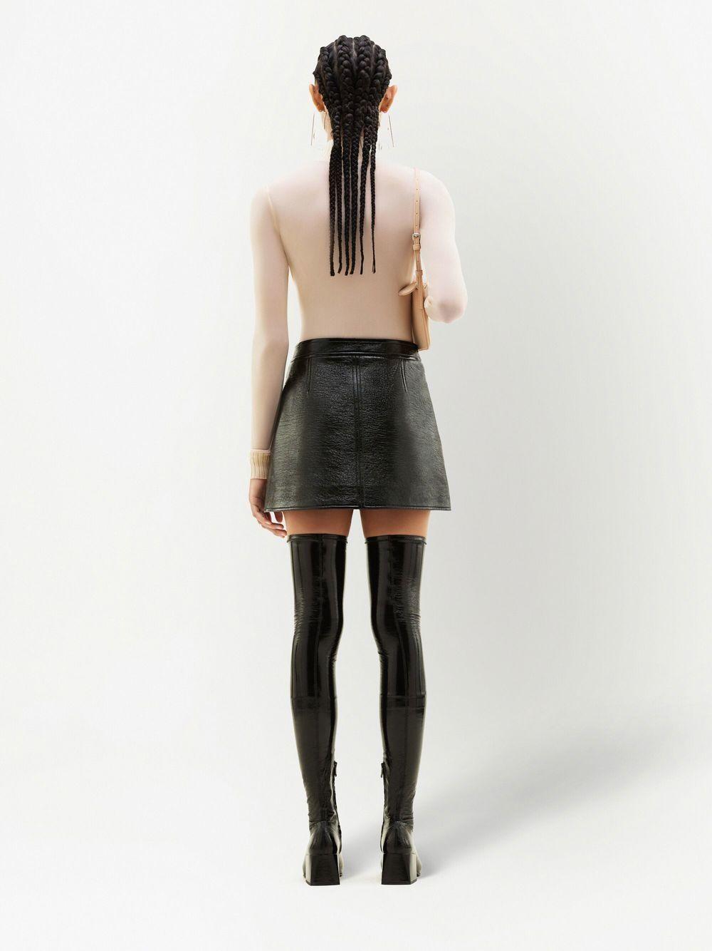 Minigonna Reedition con logo in nero Courrèges - donna 