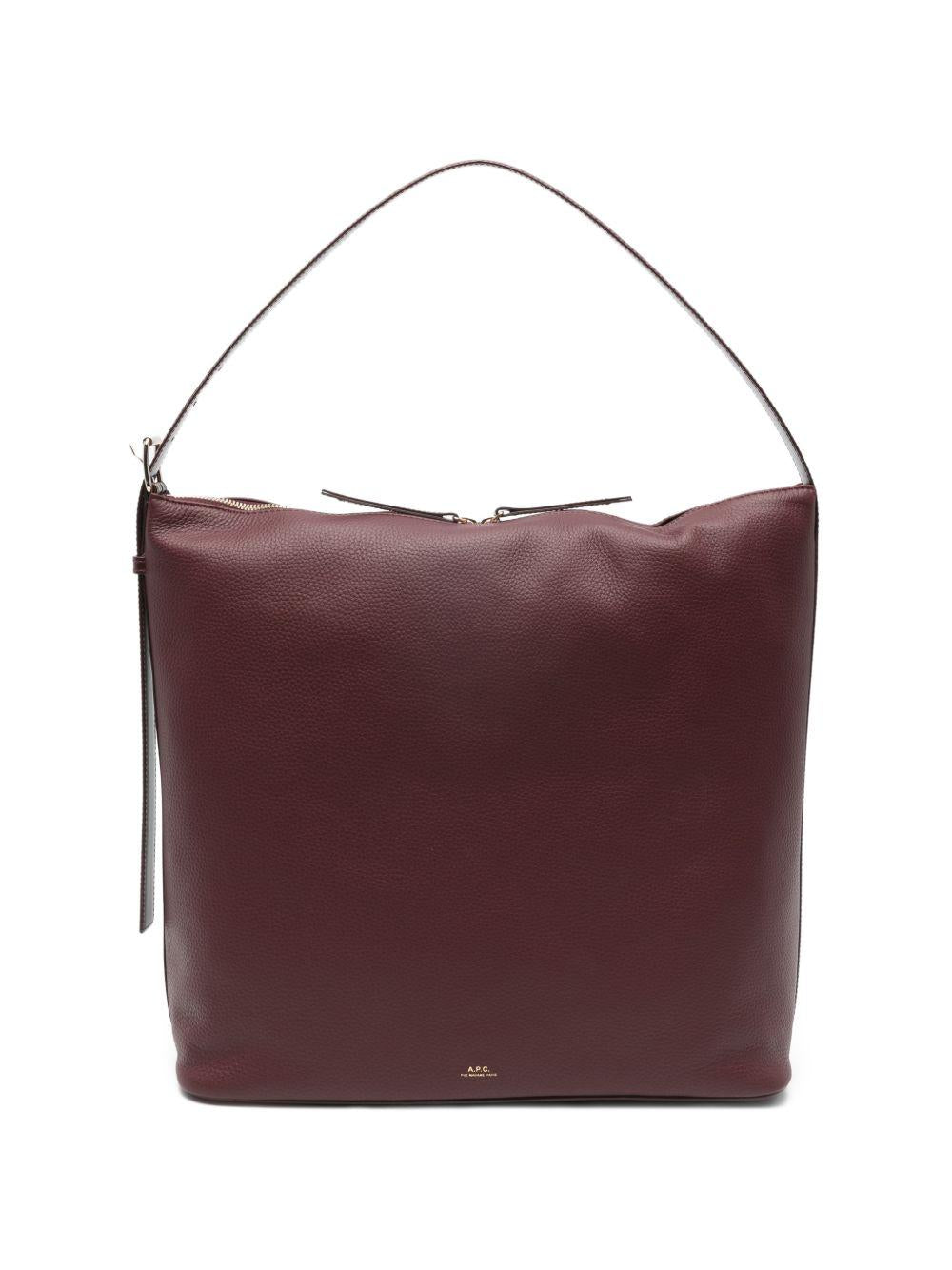 Borsa a spalla Vera maxi in bordeaux 