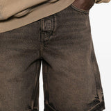 Shorts denim con cinque tasche in nero Represent - uomo 