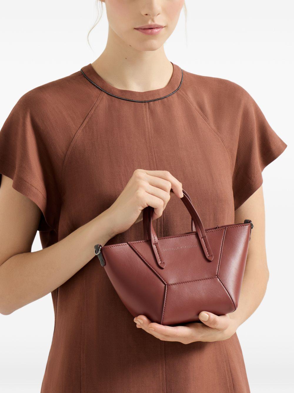 Borsa tote piccola BC Duo in marrone Brunello Cucinelli - donna 