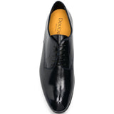 Derby in pelle in nero 