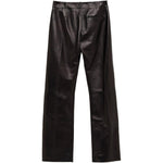 Pnataloni in pelle mita in nero Khaite - donna 