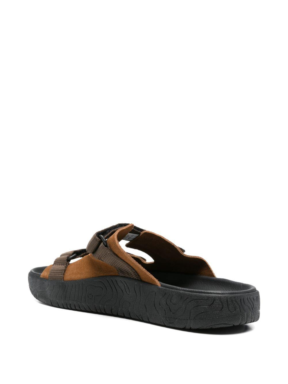 Ciabatte con cinturino touch-strap in marrone Veja - uomo 