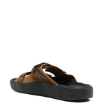 Ciabatte con cinturino touch-strap in marrone Veja - uomo 