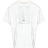 T-shirt girocollo in bianco Mm6 maison margiela - uomo 