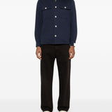 Giacca-camicia con tasche in blu Eleventy - uomo 