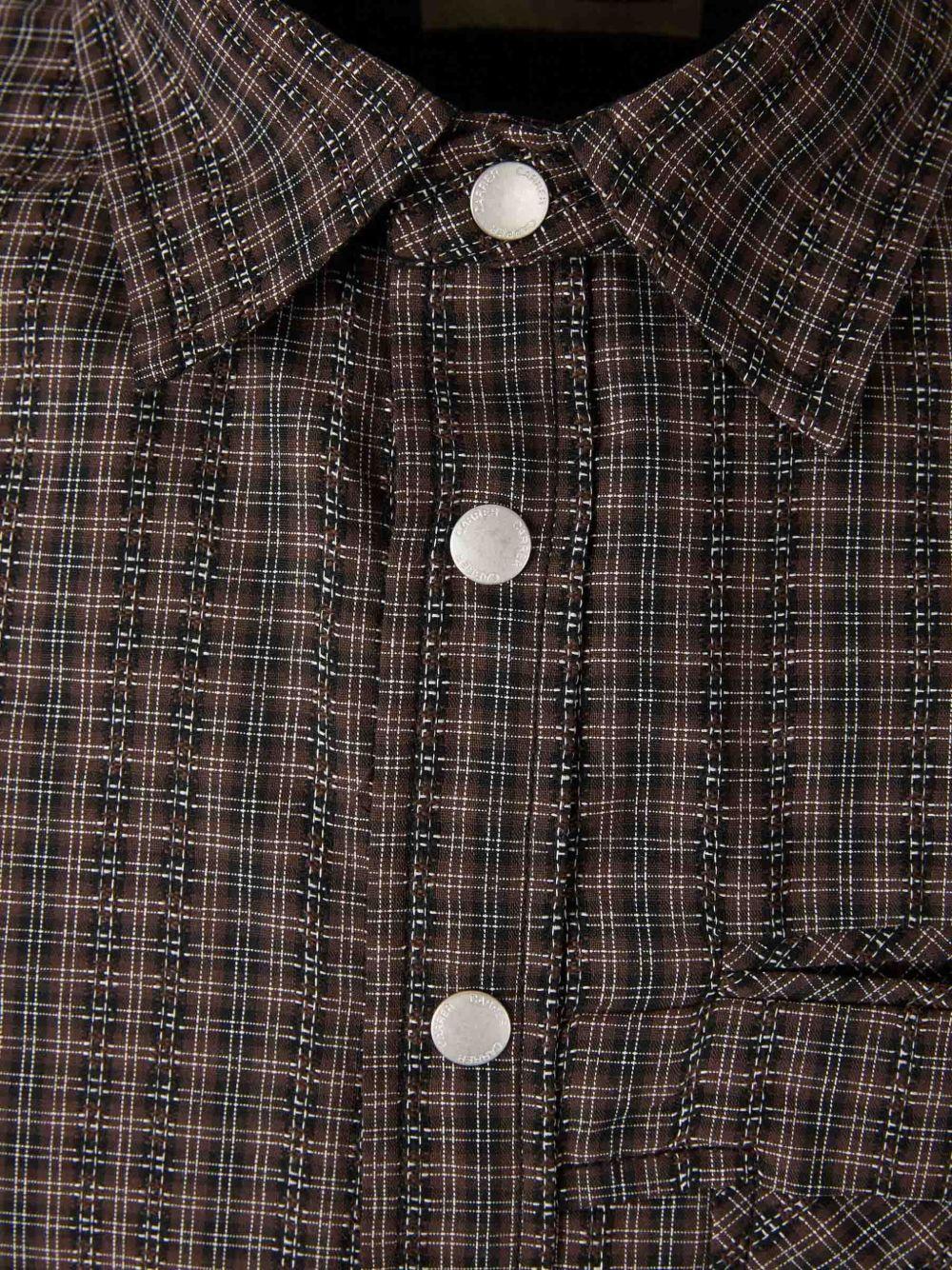 Camicia a quadri in marrone Carrer - unisex 