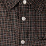 Camicia a quadri in marrone Carrer - unisex 