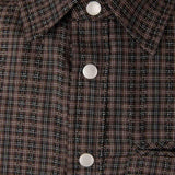 Camicia a quadri in marrone Carrer - unisex 
