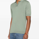 Polo con colletto in verde Lardini - uomo 