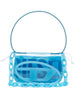 Borsa a spalla 1 dr trasparente in celeste Diesel - donna