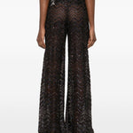 Pantaloni con motivo chevron in marrone Missoni - donna 