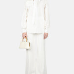 Pantaloni a gamba ampia in bianco ELie Saab - donna 