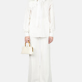 Pantaloni a gamba ampia in bianco ELie Saab - donna 
