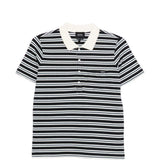 Polo con colletto a righe in beige e blu A.P.C. - donna 