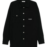 Camicia con abbottonatura in nero Undercover - uomo 