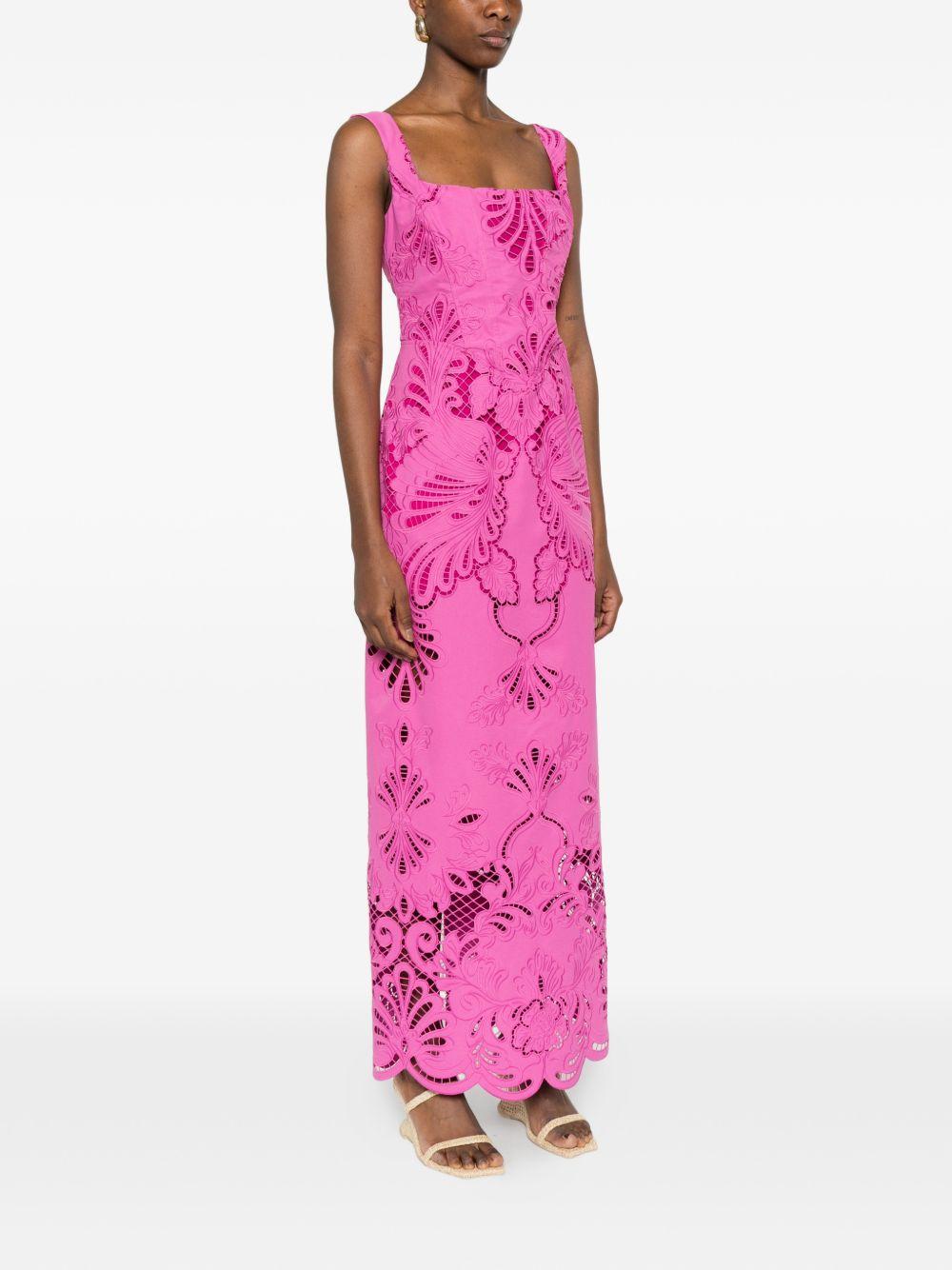 Abito lungo cut-out in rosa GIUSEPPE DI MORABITO - donna 