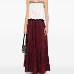Gonna lunga in borgogna Forte forte - donna 