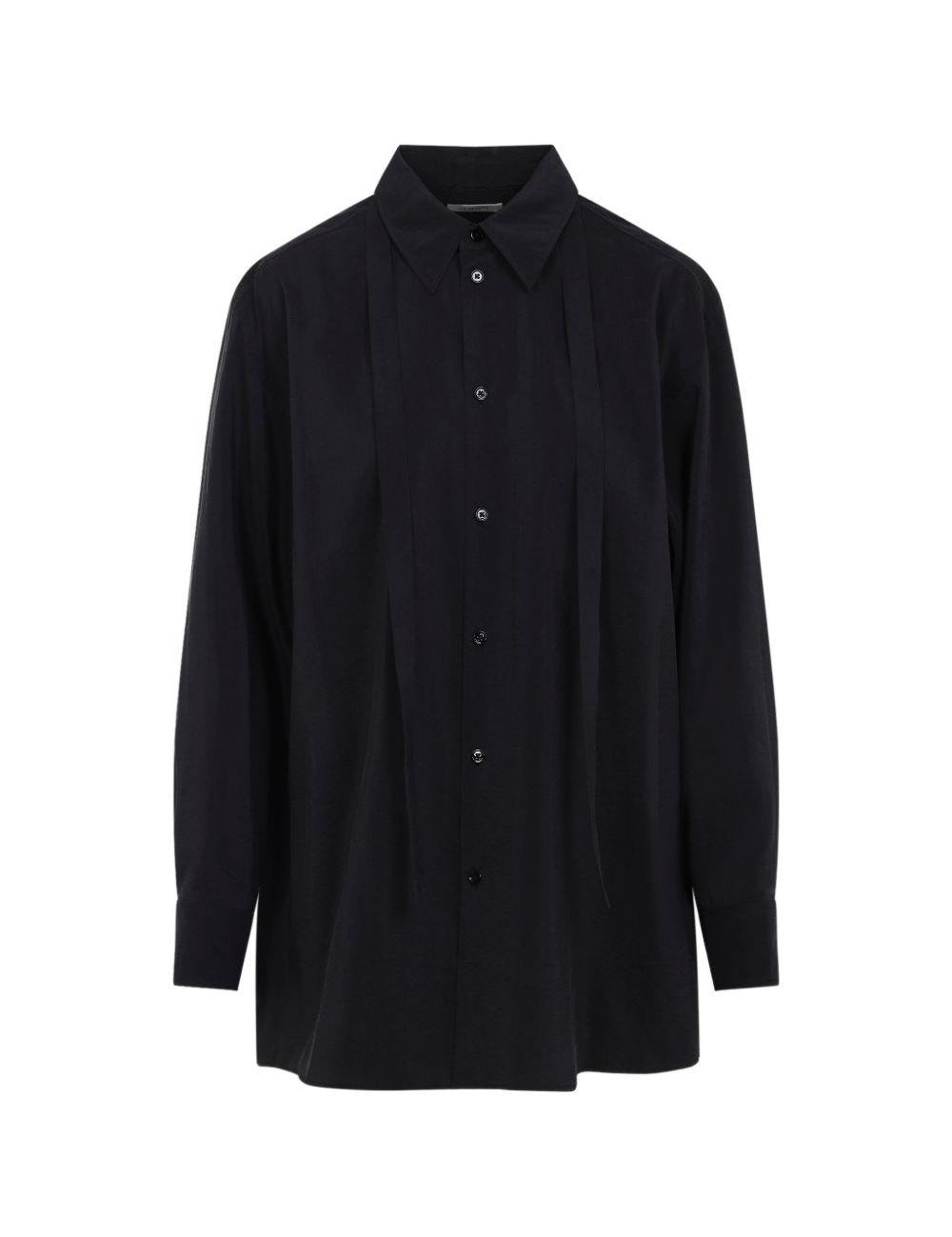 Camicia con nodo in nero Lemaire - donna 