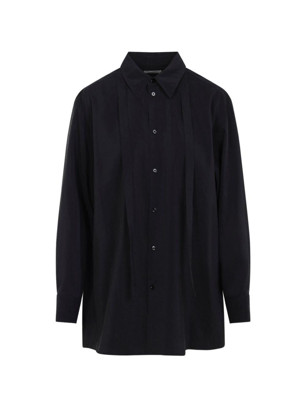 Camicia con nodo in nero Lemaire - donna 