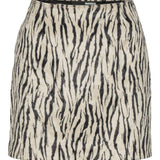 Gonna con stampa zebrata in bianco e nero Rotate - donna 