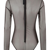 Body con maniche lunghe in marrone Alex perry - donna 