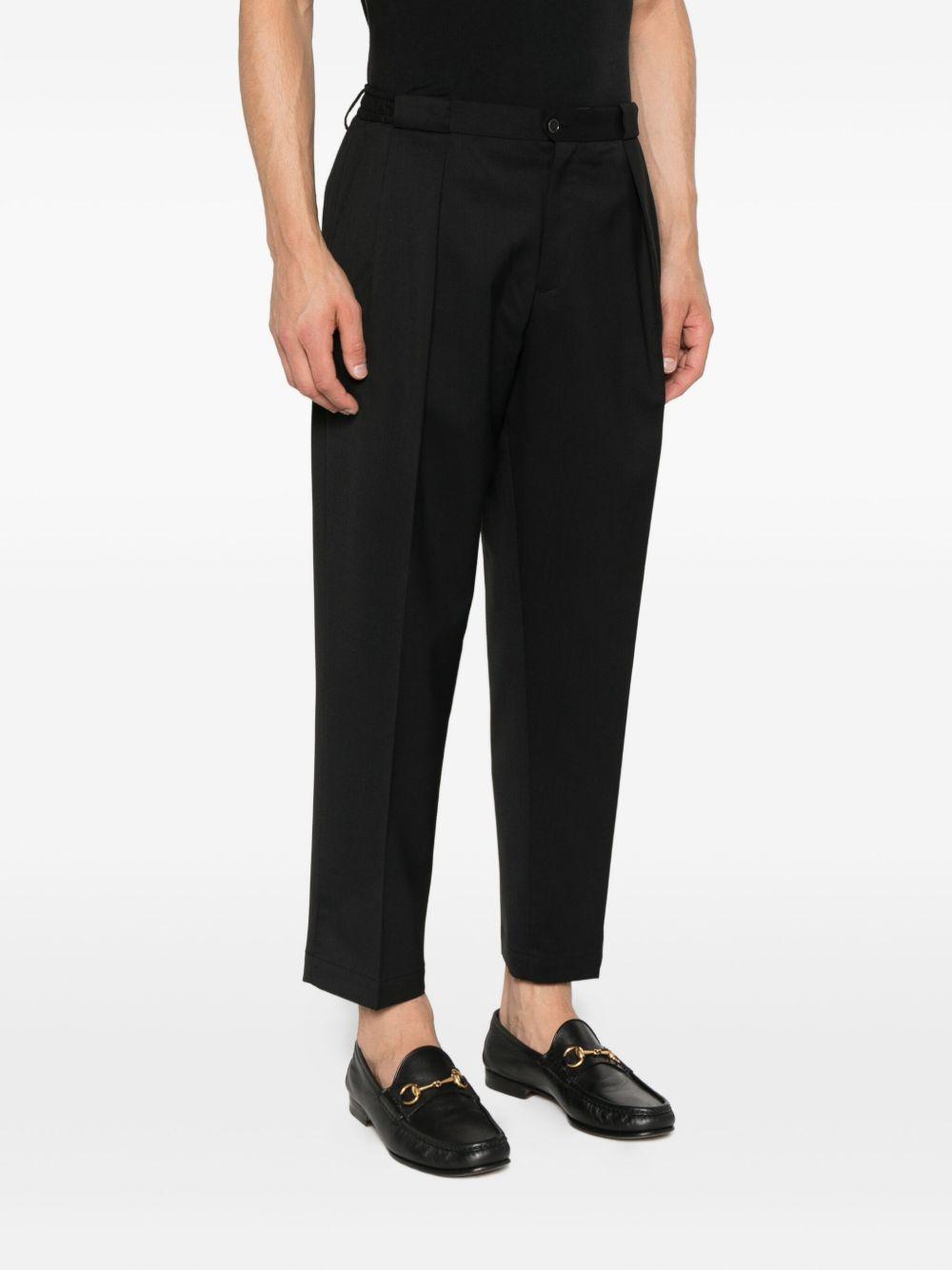Pantaloni con pieghe frontali in nero Briglia 1949 - uomo 