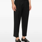 Pantaloni con pieghe frontali in nero Briglia 1949 - uomo 