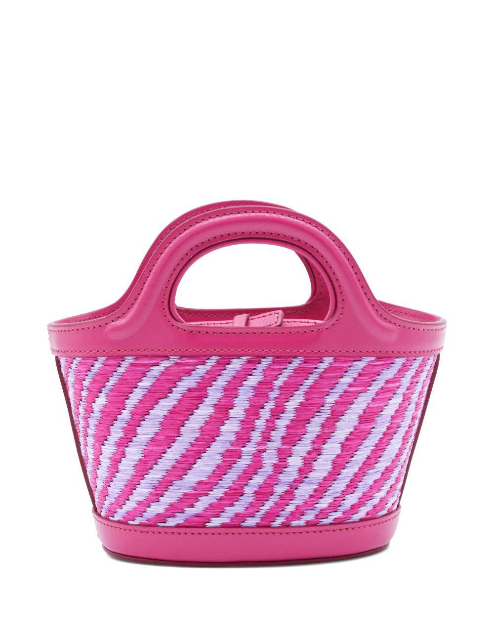 Borsa con logo tropicalia in rosa Marni - donna 