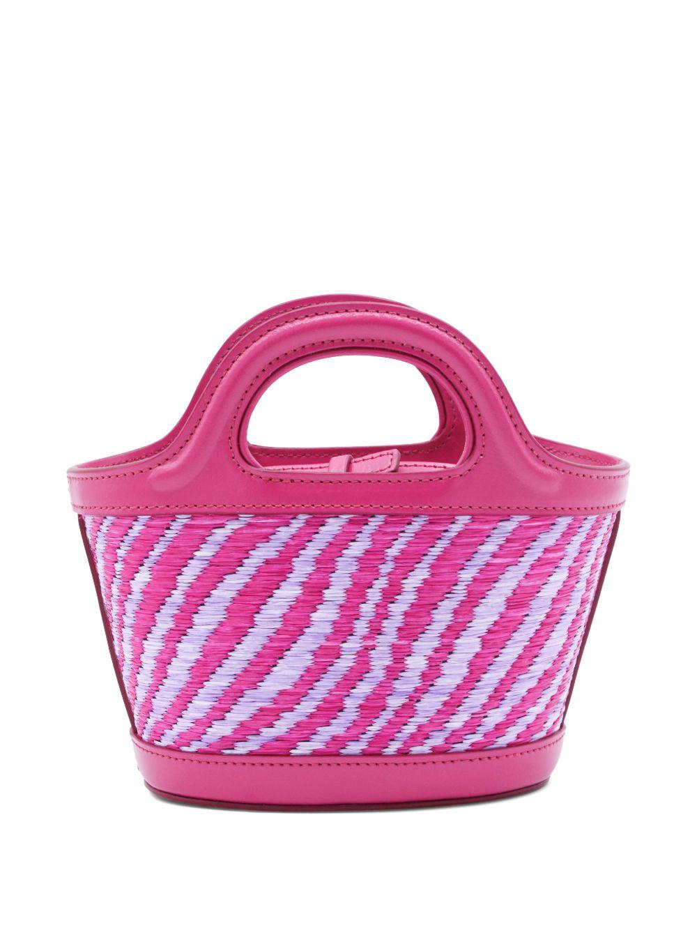 Borsa con logo tropicalia in rosa Marni - donna 