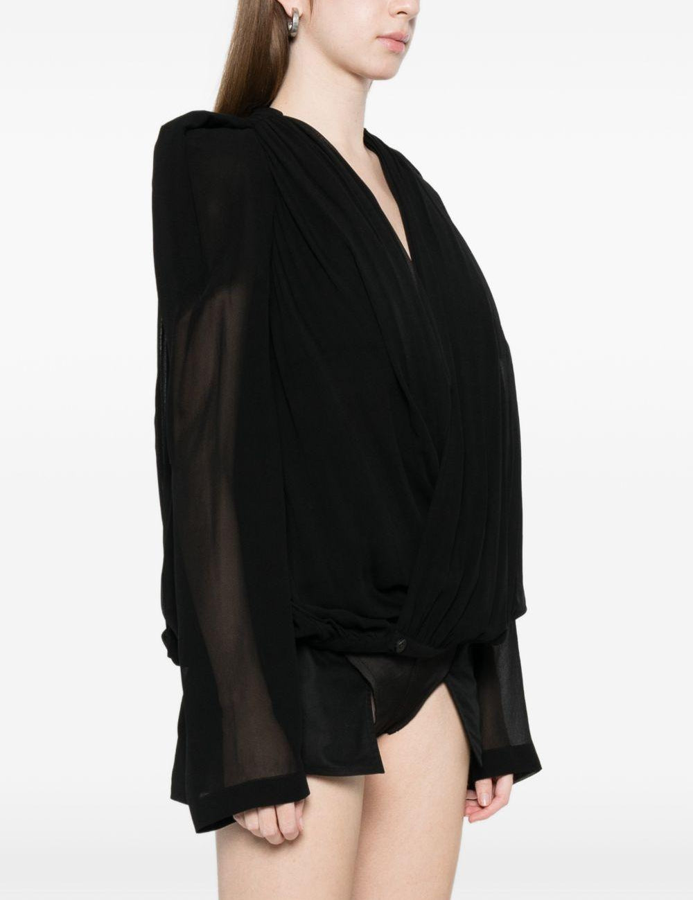 Giacca Maria con scollo a V in nero Rick Owens - donna 