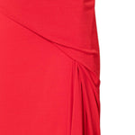 Gonna lunga drappeggiata in rosso Rick Owens Lilies - donna 
