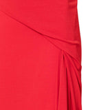 Gonna lunga drappeggiata in rosso Rick Owens Lilies - donna 