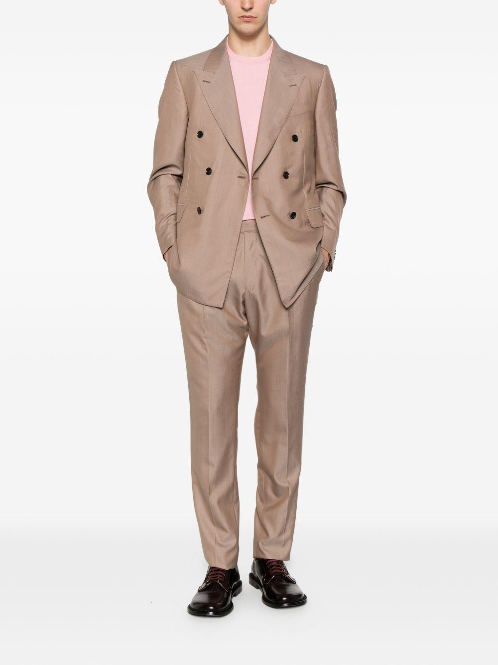 Completo doppiopetto in beige Caruso - uomo 