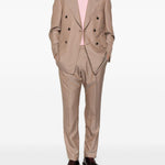 Completo doppiopetto in beige Caruso - uomo 