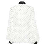 CAMICIA A POIS CON FIOCCO in bianco Elie Saab - donna 