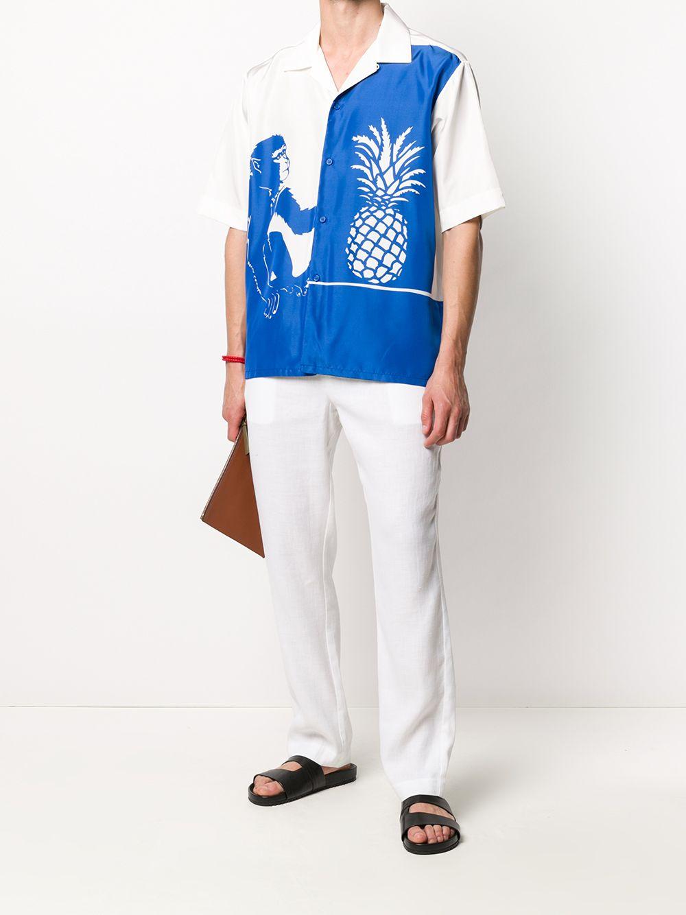 Pantaloni taglio straight in bianco Frescobol carioca - uomo 