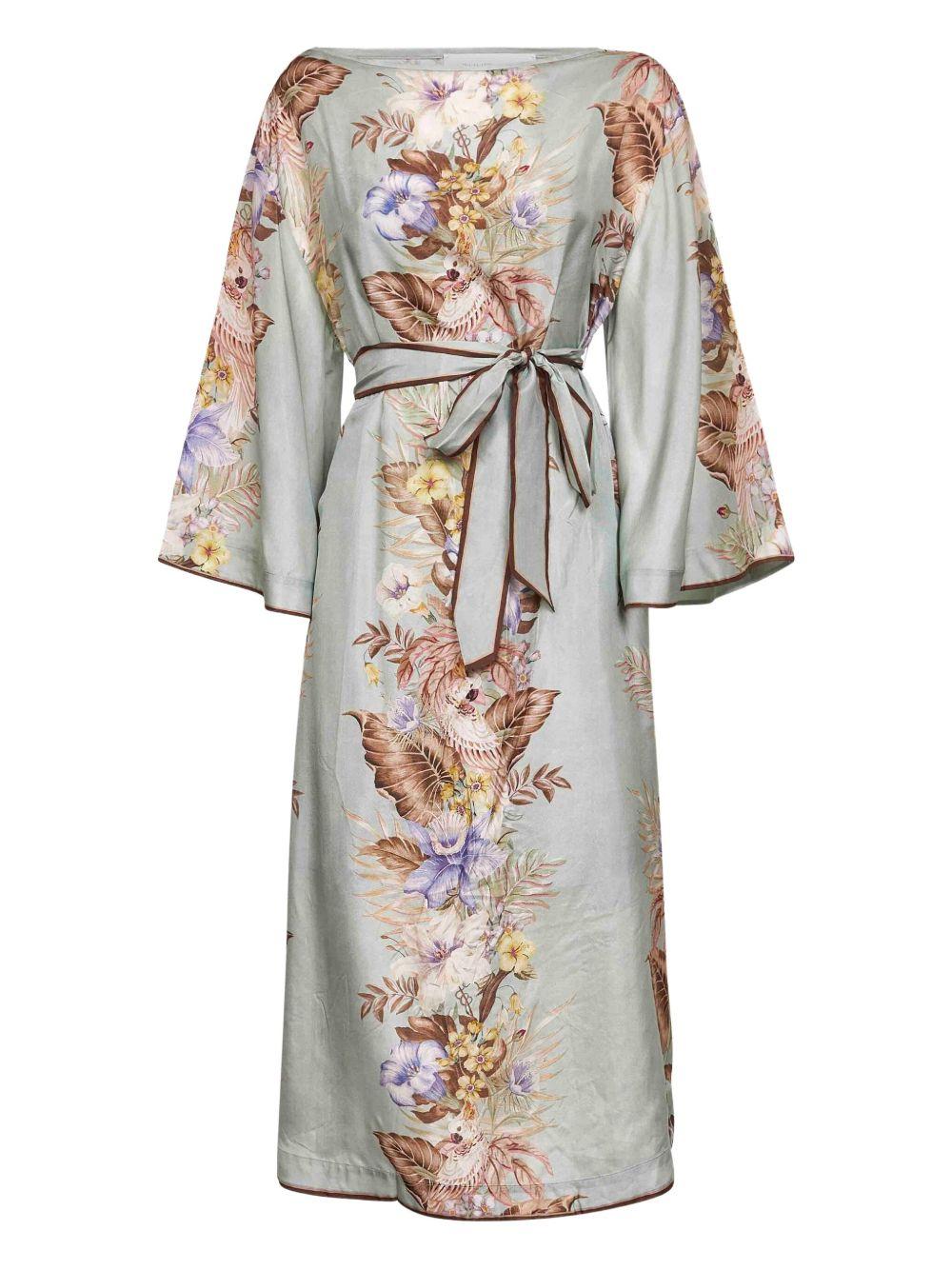 Abito coco a fiori in multicolore Zimmermann - donna 
