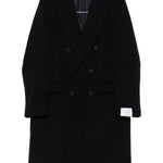 Cappotto doppiopetto in nero Caruso - uomo 