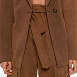 Cargo con cintura in marrone The andamane - donna 