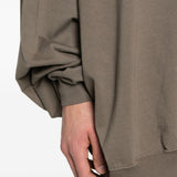 Felpa hun in grigio Rick owens drkshdw - uomo 